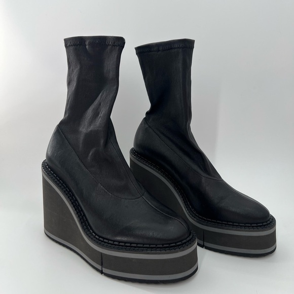 Black Platform Ankle Boots - Picture 8 of 11